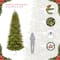 12ft. Pre-Lit Slim Fraser Fir Artificial Christmas Tree, Clear Lights